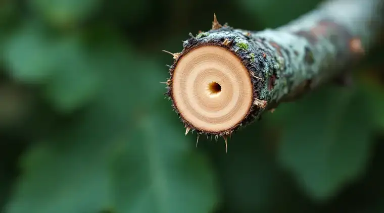 Pruning a garden tree in Leeds Clean pruning cut on a branch of a garden tree in Leeds